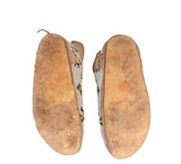 Antique Cheyenne Hide Beaded Moccasins
