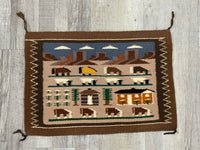 Navajo Rug; Pictorial of Navajo Life