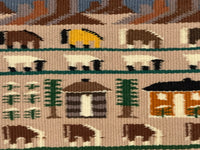 Navajo Rug; Pictorial of Navajo Life