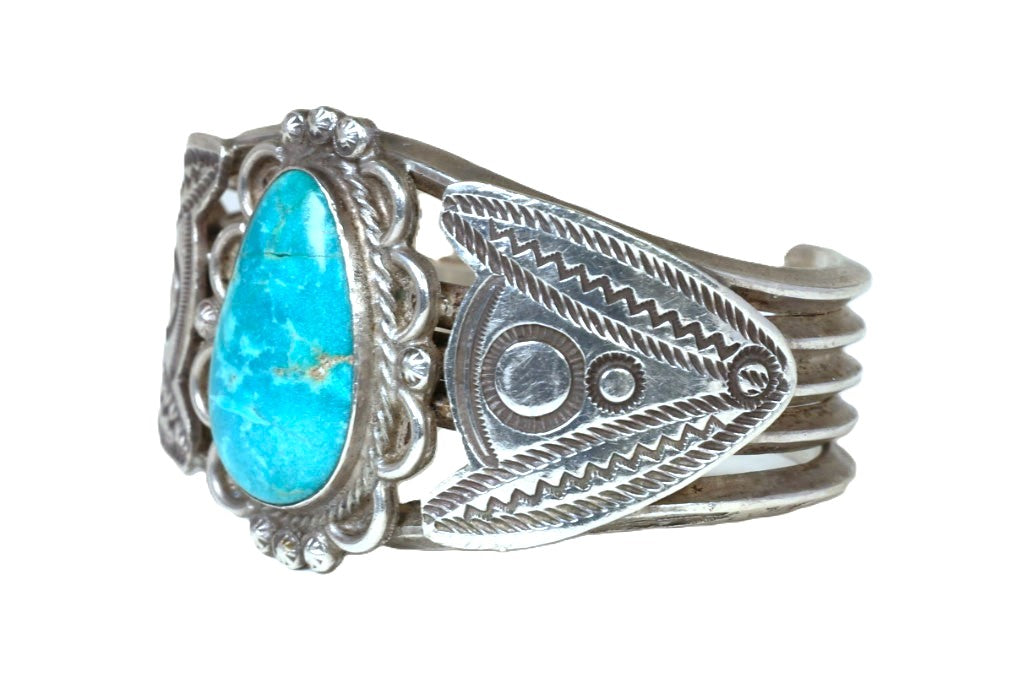 Navajo Sterling Silver with Turquoise Bracelet