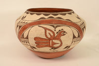 Large Zia Pueblo Rainbird Jar Pottery By Seferina Bell; 17.5"d