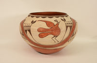 Large Zia Pueblo Rainbird Jar Pottery By Seferina Bell; 17.5"d