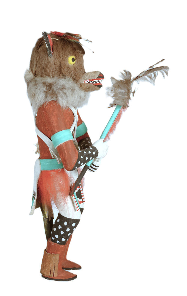 Hopi Pueblo Hanging Wolf Kachina Doll