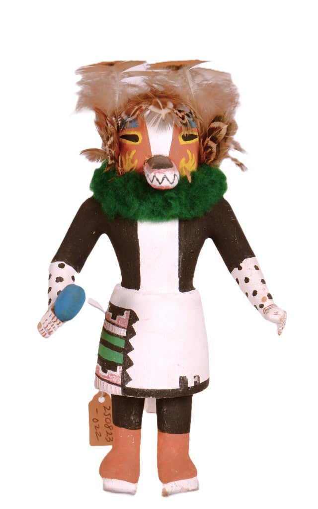 Hopi Pueblo Hanging Badger Kachina Doll