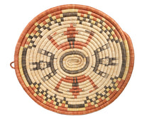 Hopi Coil Basket Tray - Mudheads and Koshare Clowns Pictoria