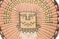 Hopi Wicker Tray; Kachina Figure