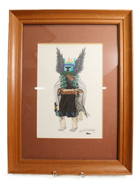 Original Painting "Crow Mother" By Cliff Bahnimptewa