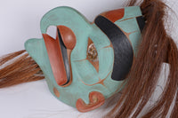 North West Coast First Nations Hawk Mask signed L. White