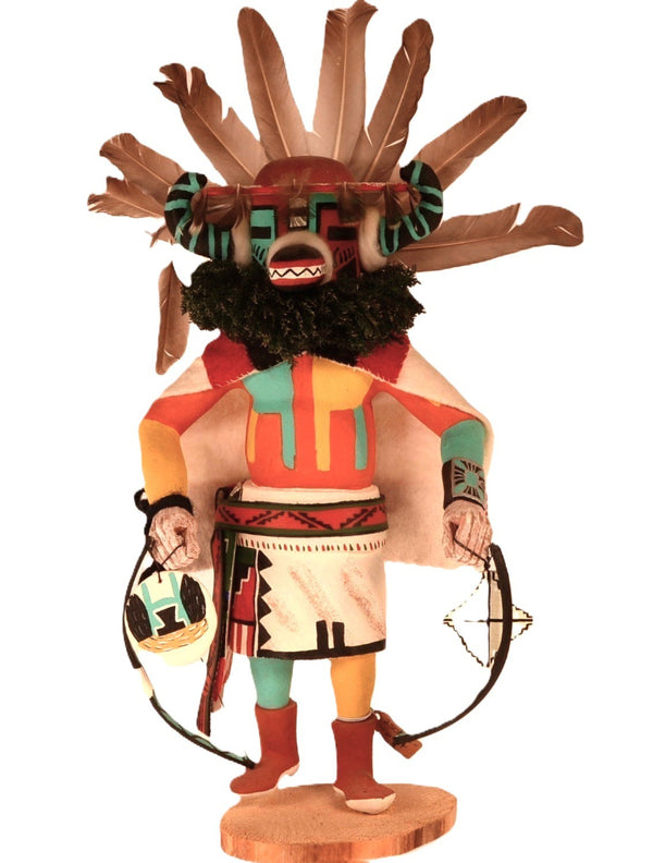 Hopi Pueblo Hototo Badger Kachina Doll By Leo Lacapa Jr.