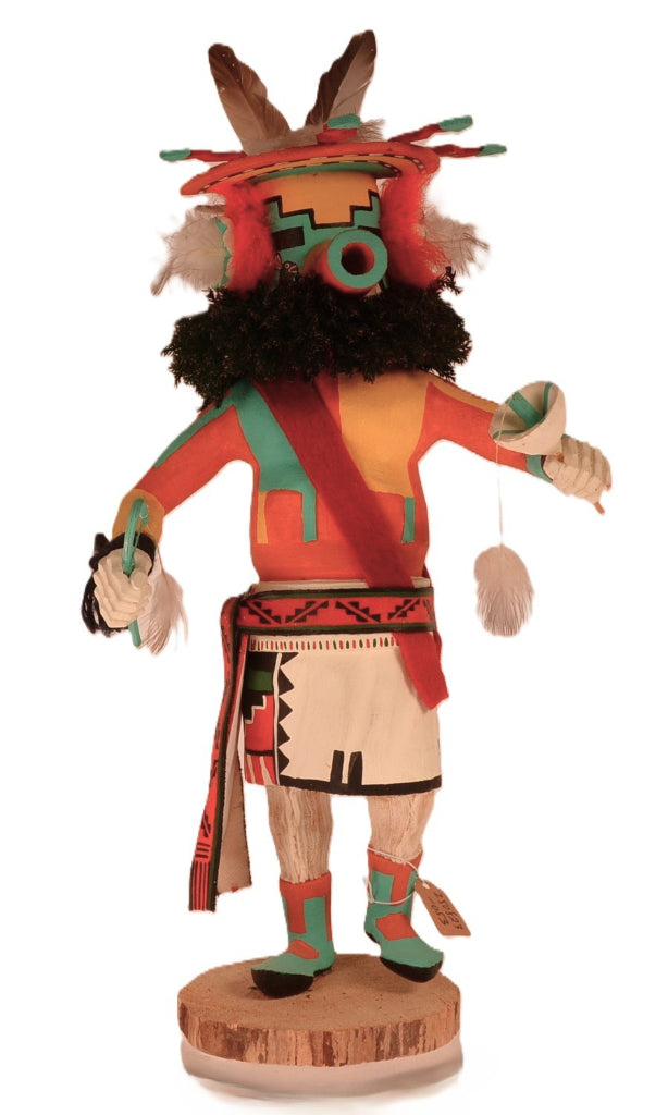 Hopi Pueblo Water Serpent Pa Lolo Komg Kachina Doll By Leo Lacapa Jr.