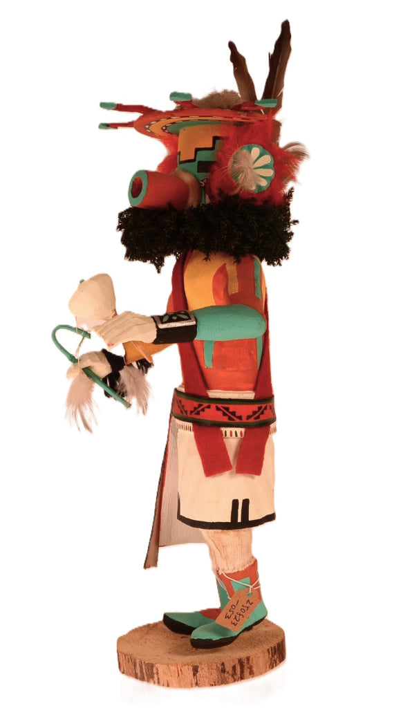 Hopi Pueblo Water Serpent Pa Lolo Komg Kachina Doll By Leo Lacapa Jr.