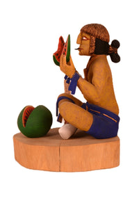 Hopi Pueblo Clown Kachina Doll By Darrel Pooyouma
