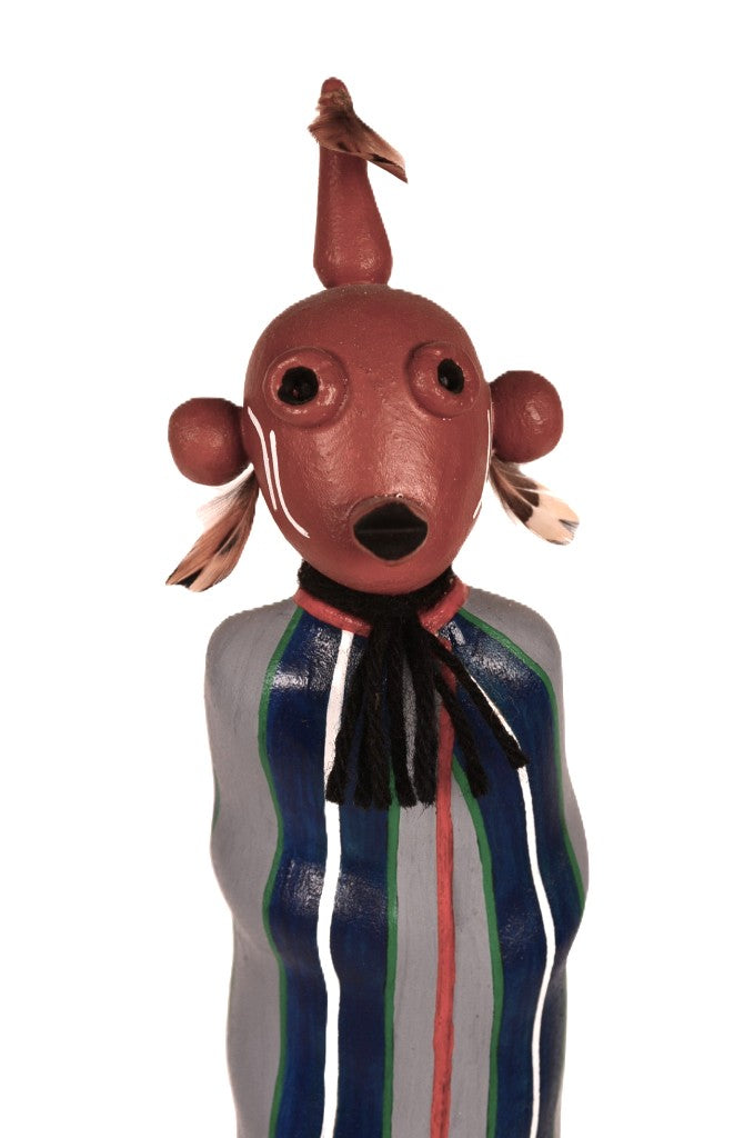 Hopi Pueblo Mudhead Kachina Doll By Ramon Albert Sr.