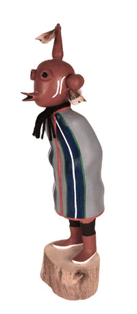 Hopi Pueblo Mudhead Kachina Doll By Ramon Albert Sr.