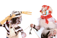 Hopi Pueblo Double Helleya & Hopi Clown Kachina Doll By Reginald Dallas