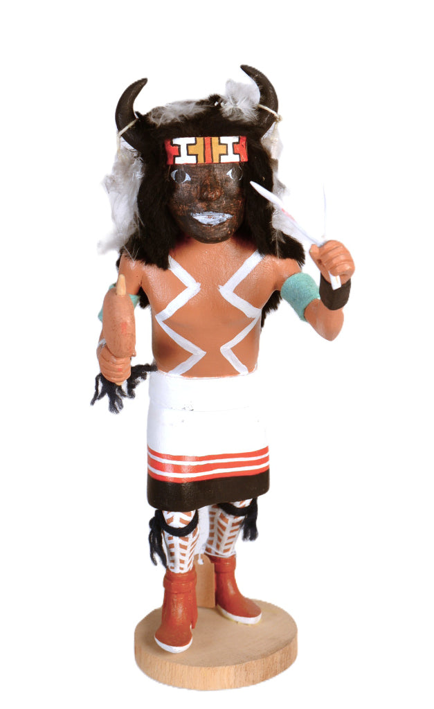 Hopi Pueblo Bull Kachina Doll By Ramon Albert Sr.