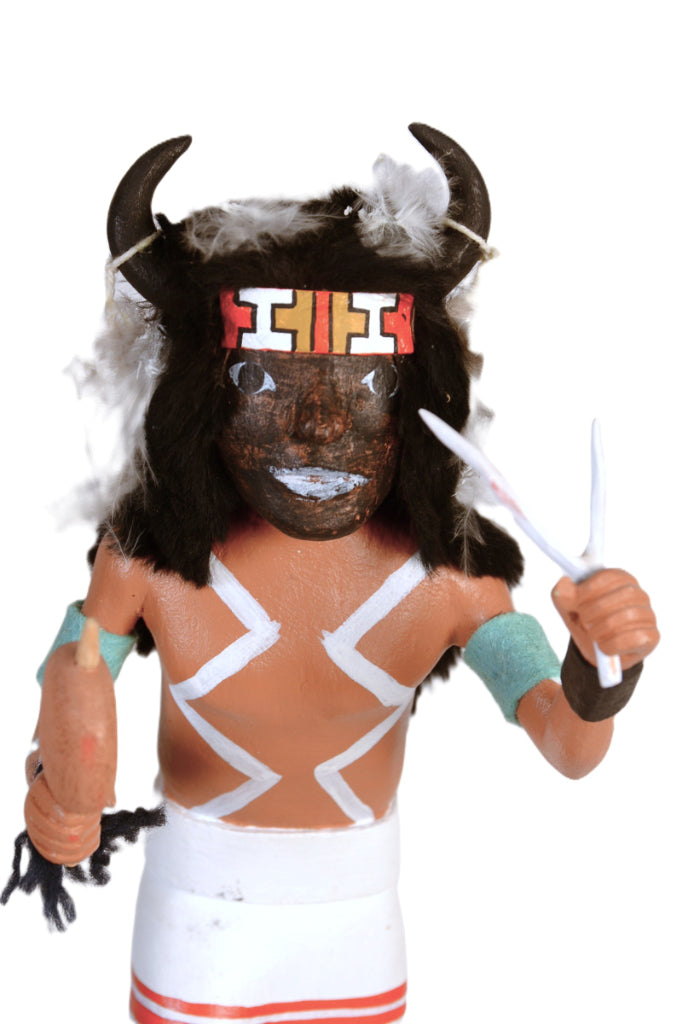Hopi Pueblo Bull Kachina Doll By Ramon Albert Sr.