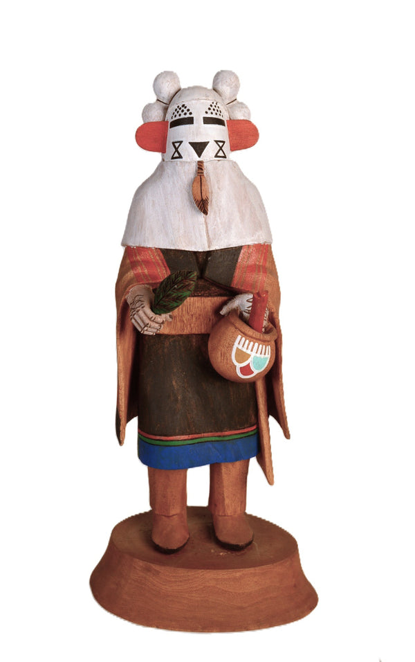 Hopi Pueblo White Maiden Kachina Doll By Samuel Kayquoptewa