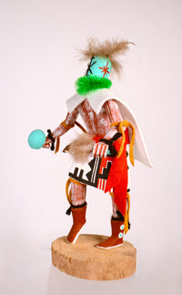 Hopi Pueblo Crazy Rattle Racer Kachina Doll By MG