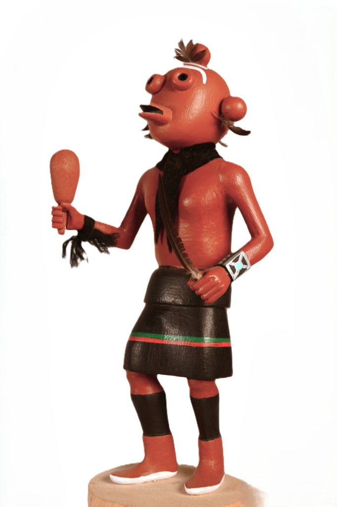 Hopi Pueblo Mudhead Kachina Doll By Ramon Albert Sr.