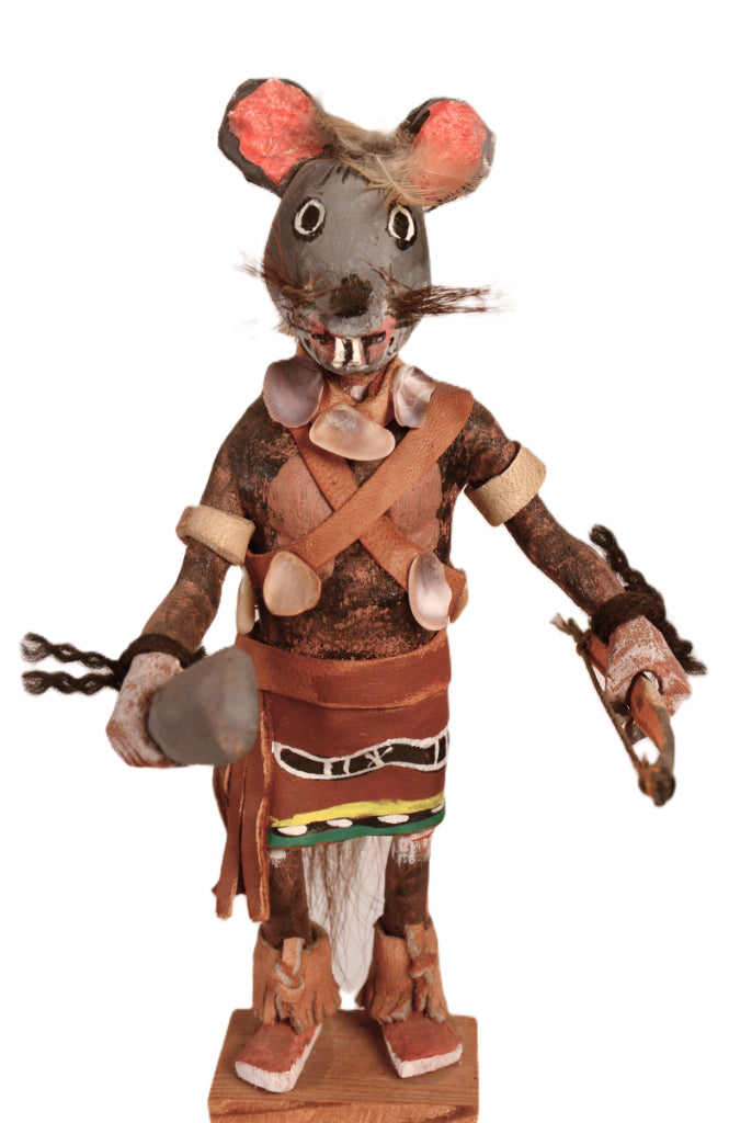 Hopi Pueblo Warrior Mouse Kachina Doll