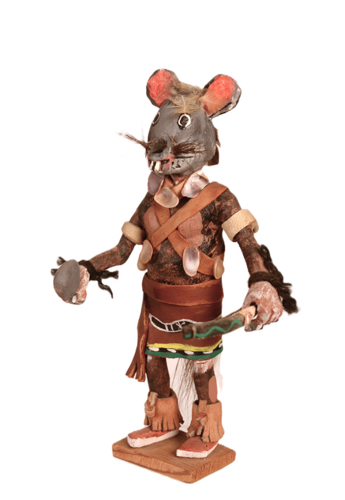 Hopi Pueblo Warrior Mouse Kachina Doll