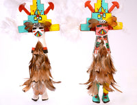 Hopi Pueblo Shalako Male and Female Kachina Dolls Pair
