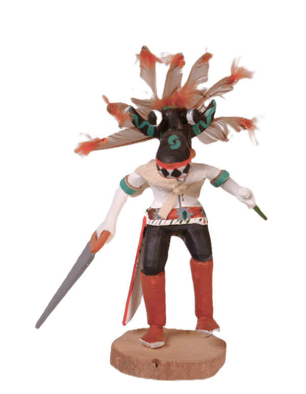 Hopi Pueblo Black Ogre Kachina Doll