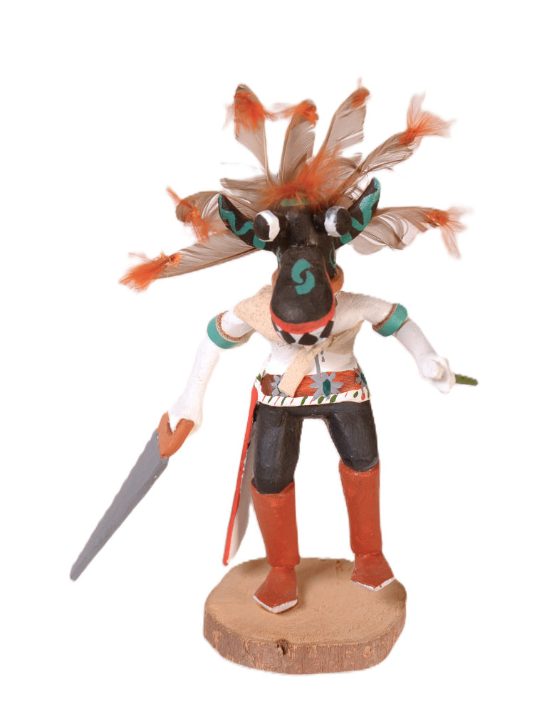 Hopi Pueblo Black Ogre Kachina Doll