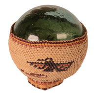 Makah Basket Woven Over Japanese Glass Fishing Float
