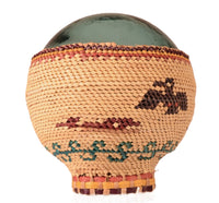 Makah Basket Woven Over Japanese Glass Fishing Float