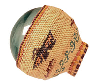 Makah Basket Woven Over Japanese Glass Fishing Float