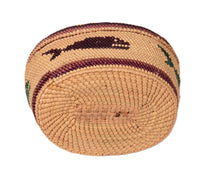 Makah Neah Bay Washington Lidded Basket