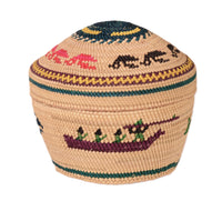 Makah Neah Bay Washington Lidded Basket