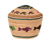 Makah Neah Bay Washington Lidded Basket