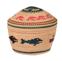 Makah Neah Bay Washington Lidded Basket