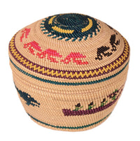 Makah Neah Bay Washington Lidded Basket