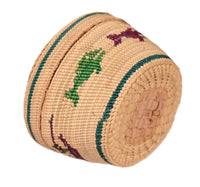 Makah Neah Bay Washington Lidded Basket