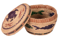 Makah Neah Bay Washington Lidded Basket