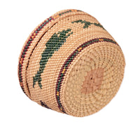 Makah Neah Bay Washington Lidded Basket