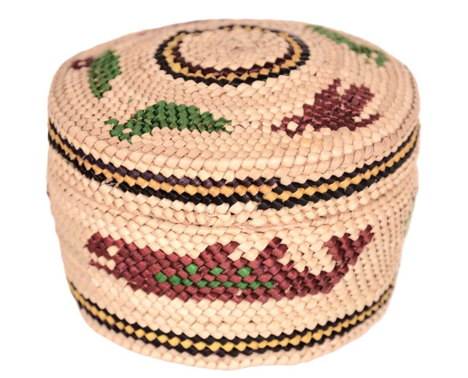 Makah Neah Bay Washington Lidded Basket