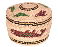 Makah Neah Bay Washington Lidded Basket