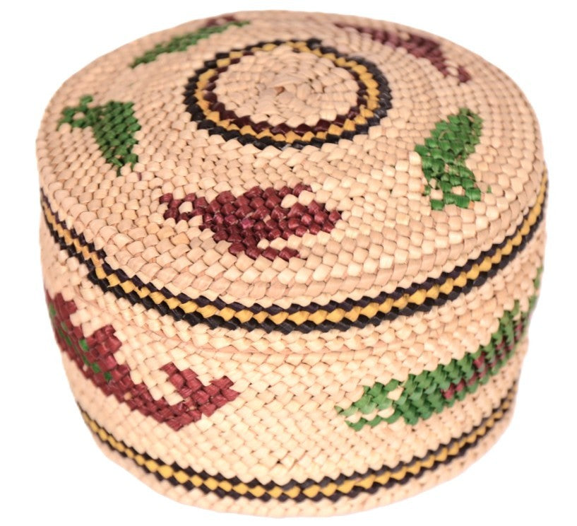 Makah Neah Bay Washington Lidded Basket
