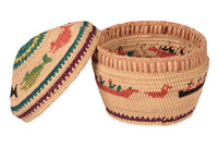 Makah Neah Bay Washington Lidded Basket