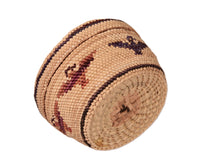 Makah Neah Bay Washington Lidded Basket