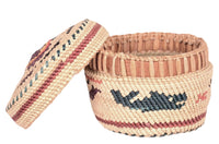 Makah Neah Bay Washington Lidded Basket
