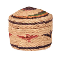 Makah Neah Bay Washington Lidded Basket