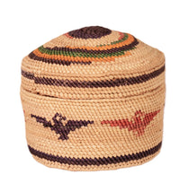 Makah Neah Bay Washington Lidded Basket