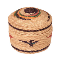 Makah Neah Bay Washington Lidded Basket