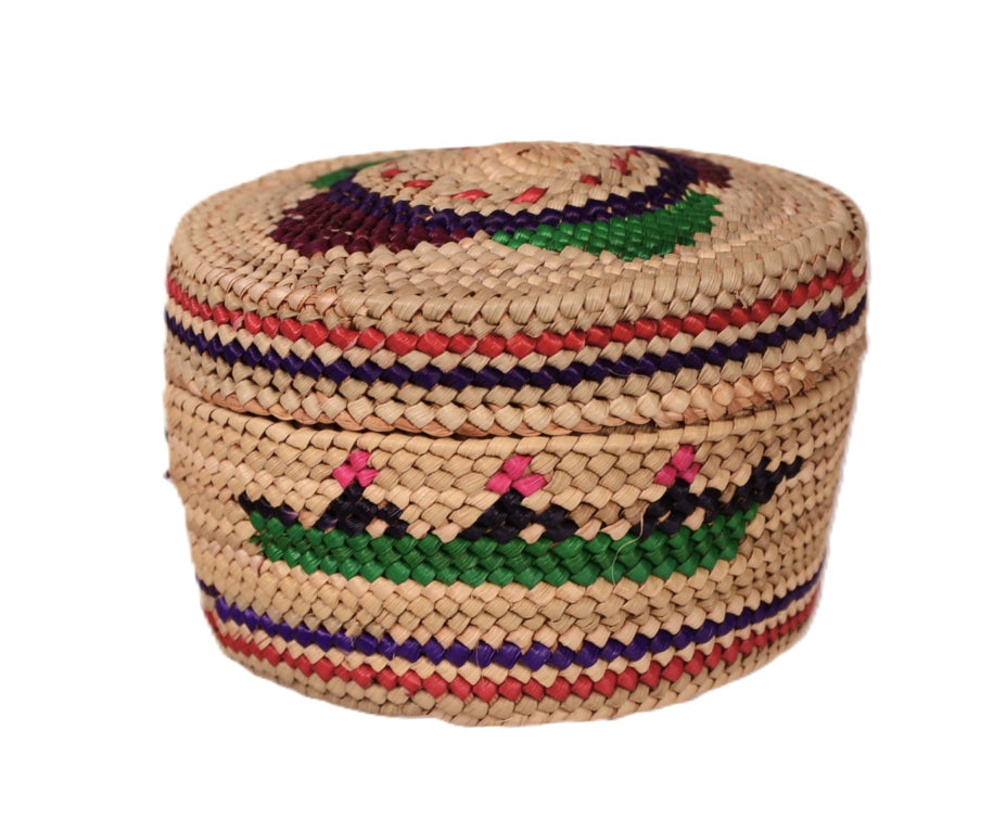 Makah Neah Bay Washington Lidded Basket
